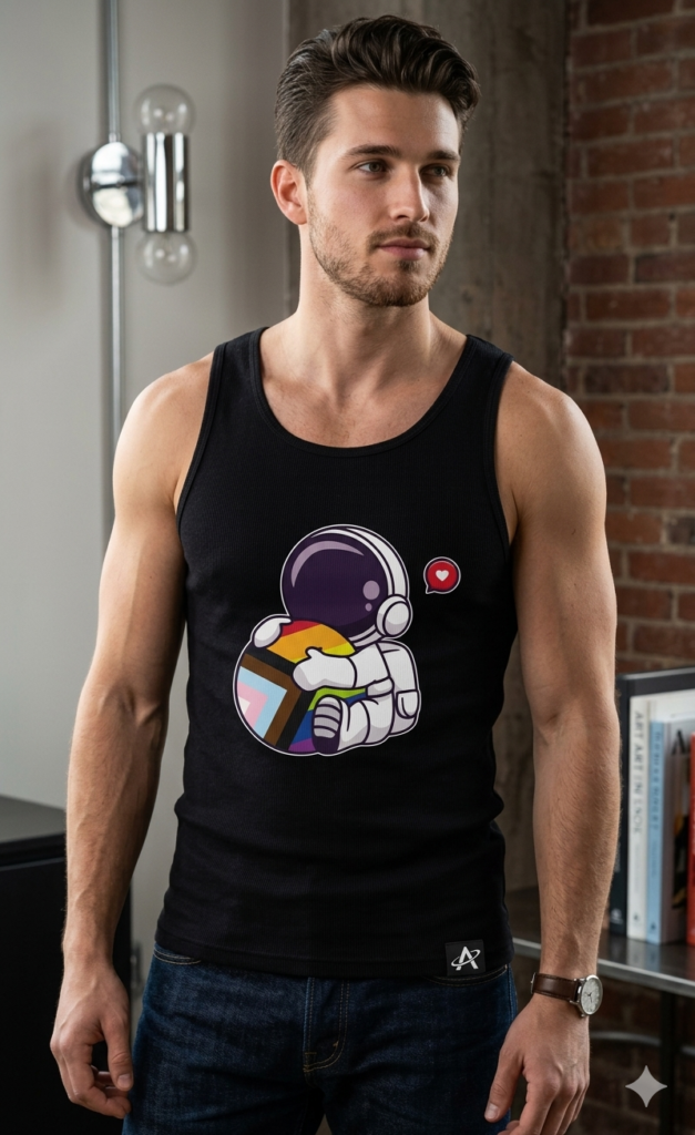 Camiseta LGBT con Astronauta
