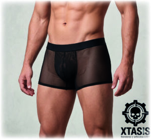 boxer negro de mesh