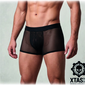 boxer negro de mesh